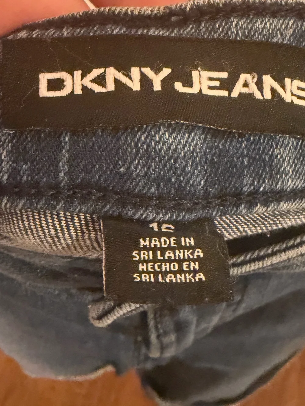 DKNY Blue Rolled Hem Denim Shorts